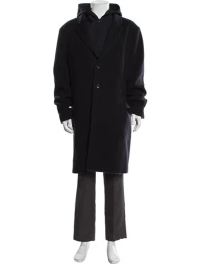 Pre-owned Vince Wool Coat In Black