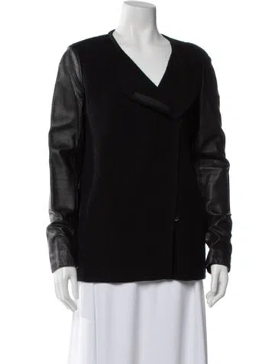 Pre-owned Vince Wool Coat In Black