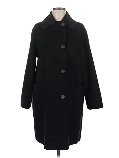 Pre-owned Vince Wool Coat In Black