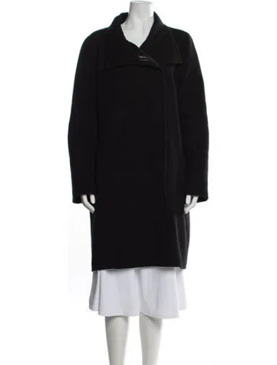 Pre-owned Vince Wool Coat In Black