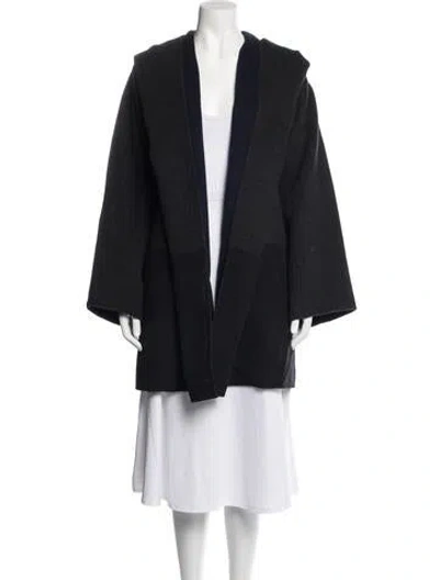 Pre-owned Vince Wool Coat In Black