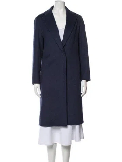 Pre-owned Vince Wool Coat In Blue