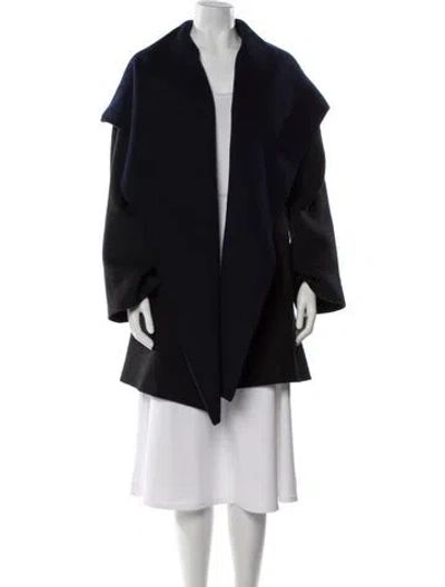 Pre-owned Vince Wool Coat In Blue