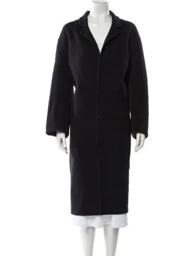 Pre-owned Vince Wool Coat In Blue
