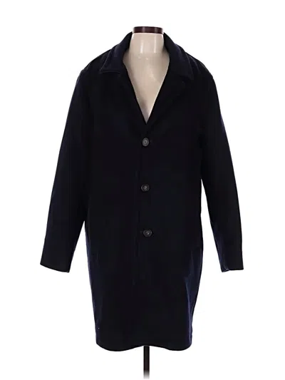 Pre-owned Vince Wool Coat In Blue