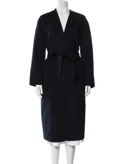 Pre-owned Vince Wool Coat In Blue
