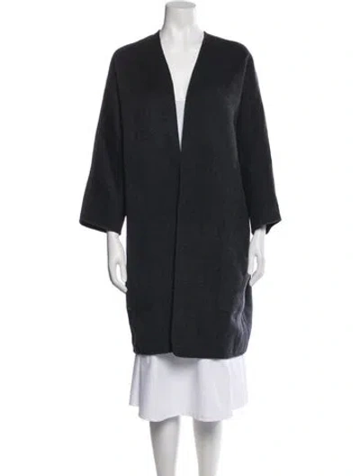Pre-owned Vince Wool Coat In Blue