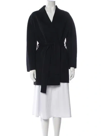 Pre-owned Vince Wool Coat In Blue