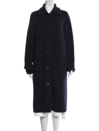 Pre-owned Vince Wool Coat In Blue