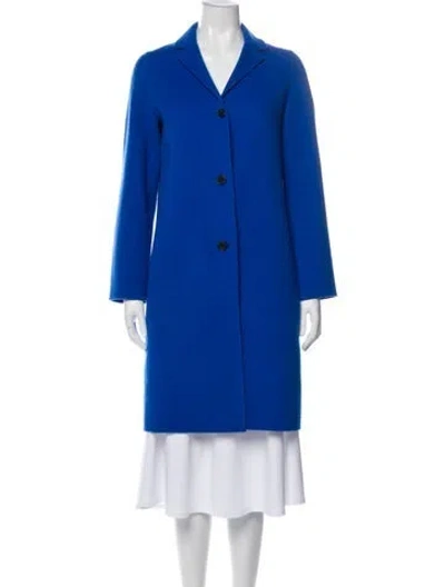 Pre-owned Vince Wool Coat In Blue