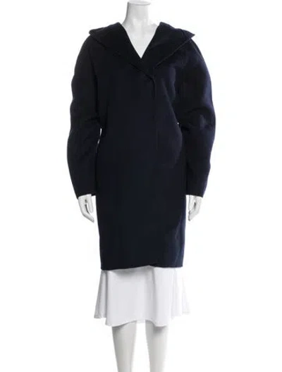 Pre-owned Vince Wool Coat In Blue