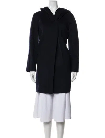 Pre-owned Vince Wool Coat In Blue