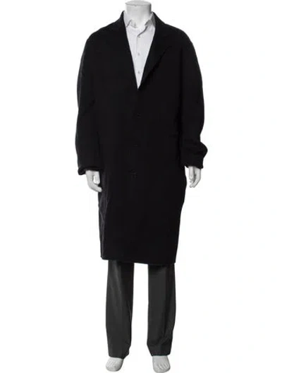 Pre-owned Vince Wool Coat In Blue