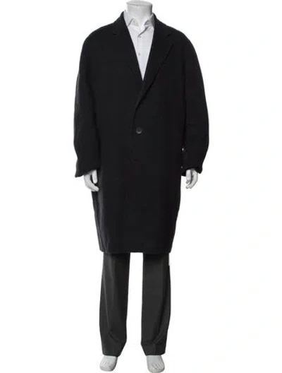 Pre-owned Vince Wool Coat In Blue