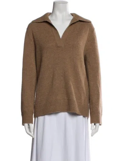 Pre-owned Vince Wool Coat In Brown