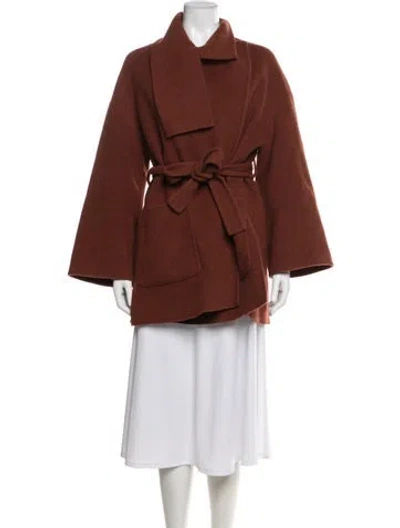 Pre-owned Vince Wool Coat In Brown