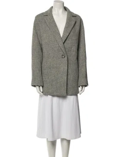 Pre-owned Vince Wool Coat In Gray