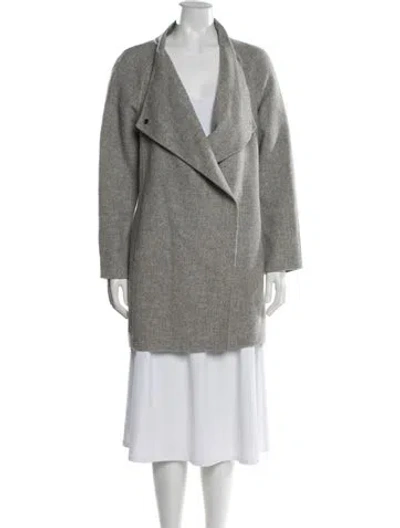 Pre-owned Vince Wool Coat In Gray