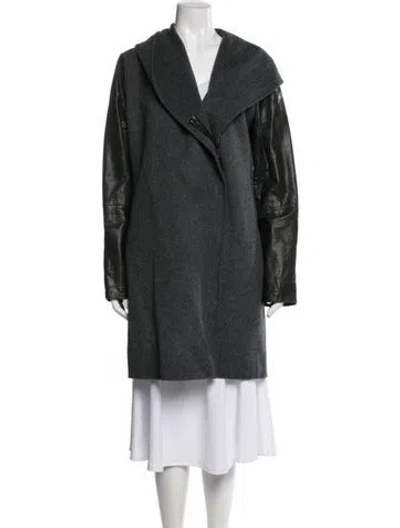 Pre-owned Vince Wool Coat In Gray