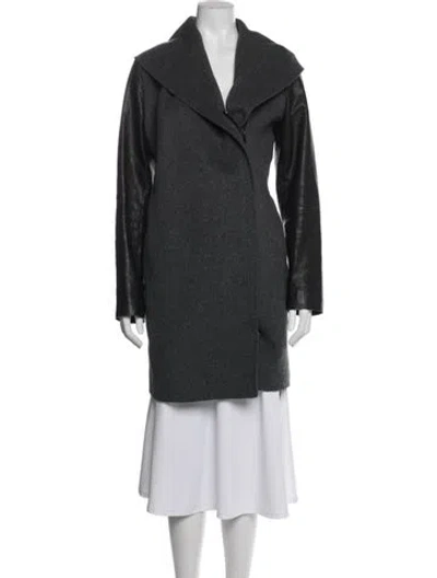 Pre-owned Vince Wool Coat In Gray