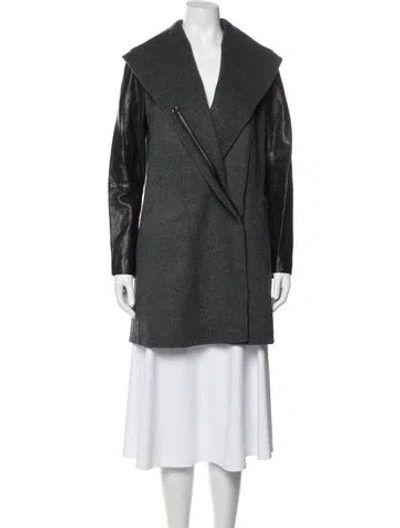 Pre-owned Vince Wool Coat In Gray