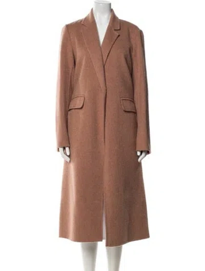 Pre-owned Vince Wool Coat In Green