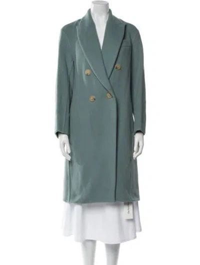 Pre-owned Vince Wool Coat In Green