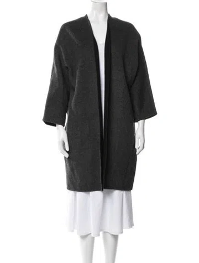 Pre-owned Vince Wool Coat In Grey