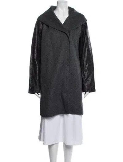 Pre-owned Vince Wool Coat In Grey