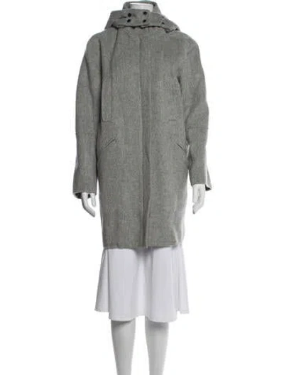 Pre-owned Vince Wool Coat In Grey