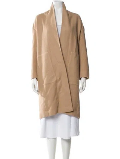 Pre-owned Vince Wool Coat In Neutral