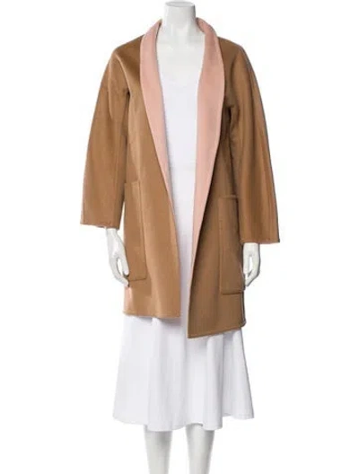 Pre-owned Vince Wool Coat In Neutral