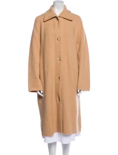 Pre-owned Vince Wool Coat In Neutral