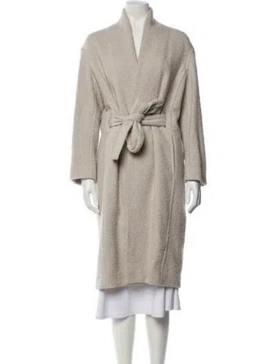 Pre-owned Vince Wool Coat In Neutral