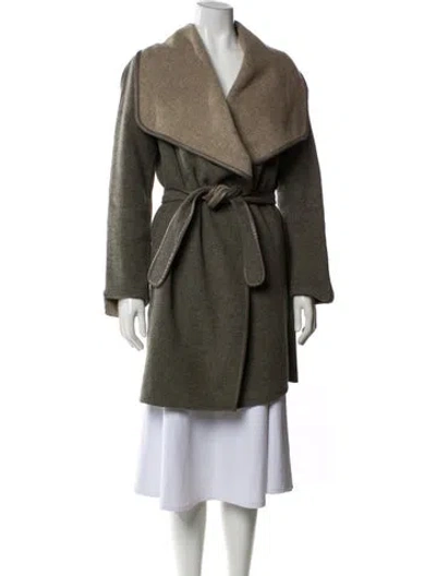 Pre-owned Vince Wool Coat In Neutral