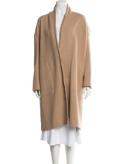 Pre-owned Vince Wool Coat In Neutral