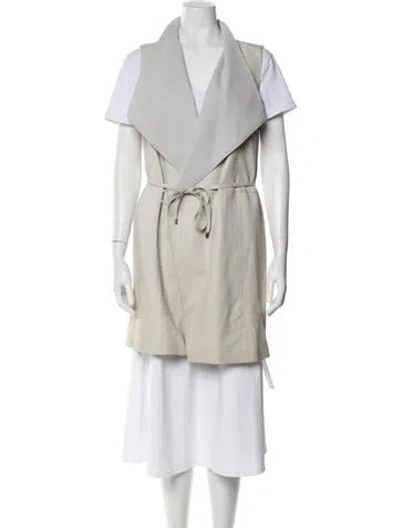 Pre-owned Vince Wool Coat In Neutral