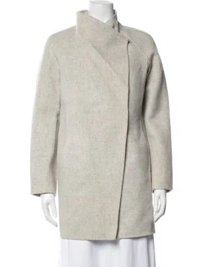 Pre-owned Vince Wool Coat In Neutrals