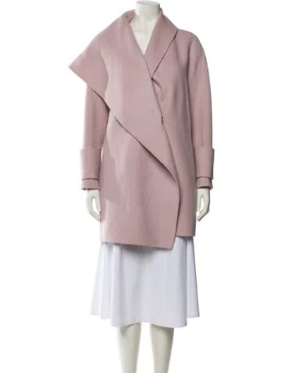 Pre-owned Vince Wool Coat In Pink