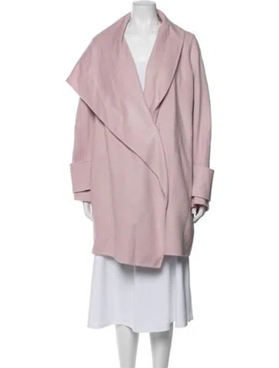 Pre-owned Vince Wool Coat In Pink