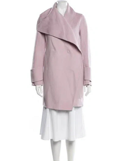Pre-owned Vince Wool Coat In Purple