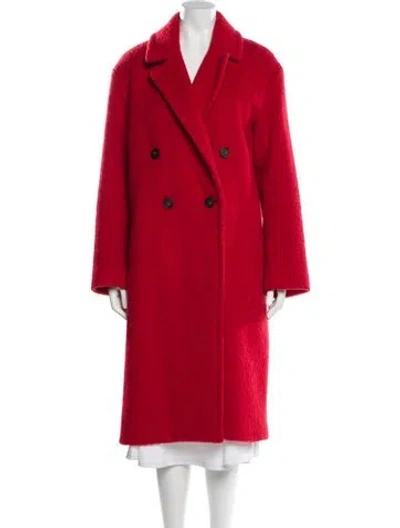 Pre-owned Vince Wool Coat In Red