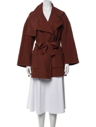 Pre-owned Vince Wool Coat In Red
