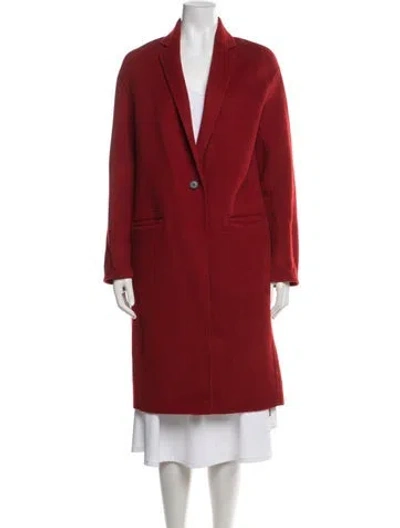 Pre-owned Vince Wool Coat In Red