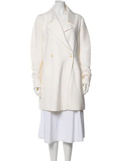 Pre-owned Vince Wool Coat In White