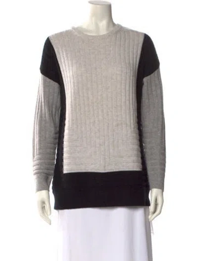 Pre-owned Vince Wool Colorblock Pattern Sweater In Multi