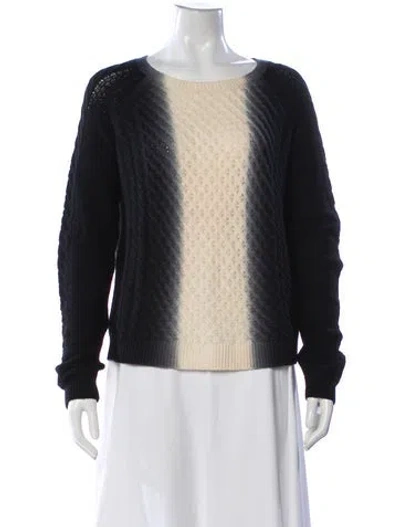 Pre-owned Vince Wool Colorblock Pattern Sweater In Multi
