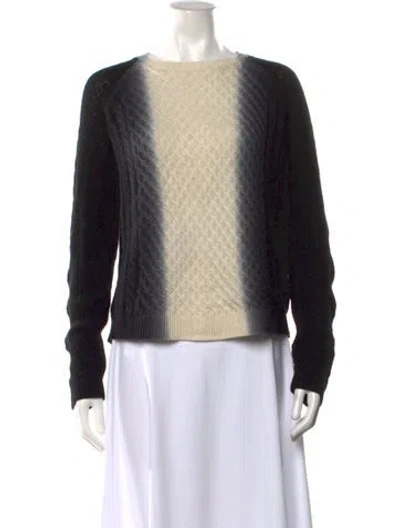 Pre-owned Vince Wool Colorblock Pattern Sweater In Multi