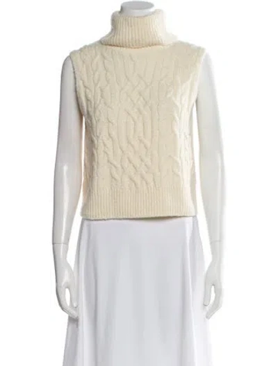 Pre-owned Vince Wool Colorblock Pattern Sweater In Neutral