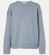 Vince Drop-shoulder Sweater In Blue